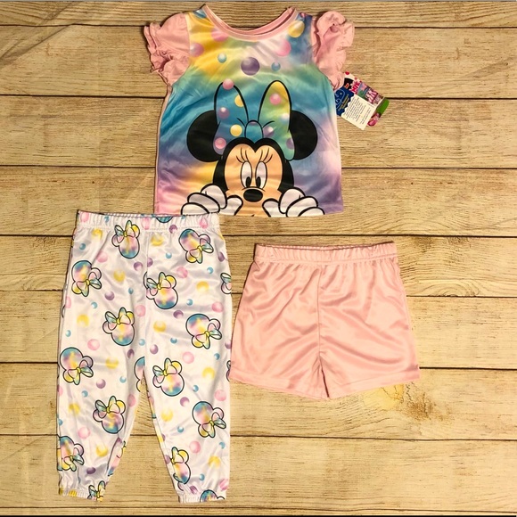 Disney Junior Minnie Mouse 3-piece Pajama Set- NEW